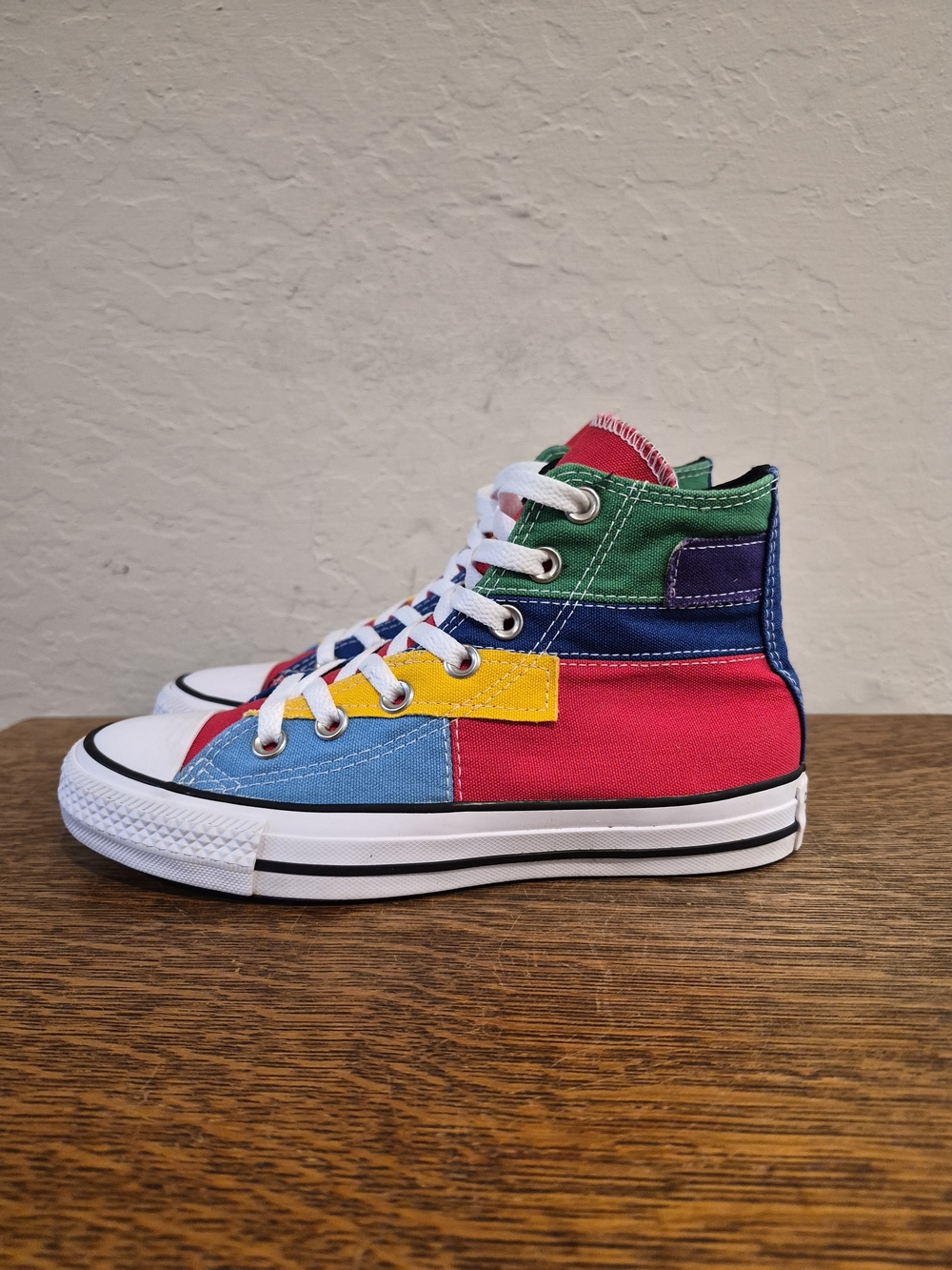 Converse Chuck Taylor All Star High Patchwork Unisex Sneakers 
Women's Size US 6